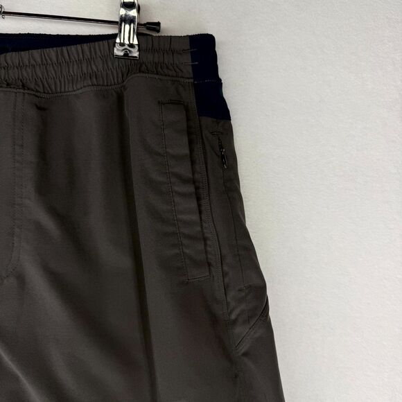 birddogs Lined Athletic Shorts Mens Gray Blue Elastic Waist Draw String Logo M - Picture 6 of 11